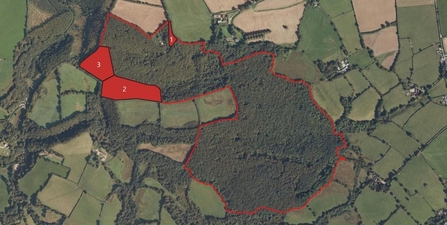 Map of extended Pengelli nature reserve. 