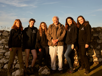 WTSWW team standing with Sir David Attenborough