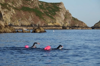 #WILDFundraiser Dave and Amanda swimming