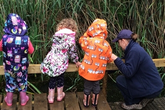 children pond dipping