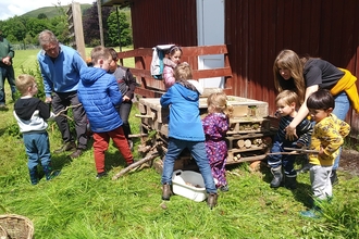 Dolwen Field Bioblitz bug hotel