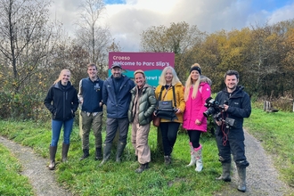 ITV Coast and Country filming at Parc Slip