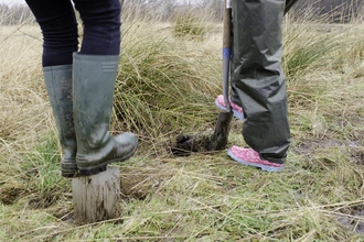 Digging wildlife ponds