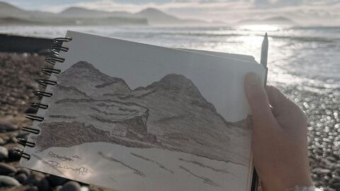 Sketching the coast 
