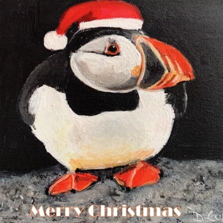 Puffin Christmas card