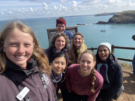 Ella, Skomer volunteer