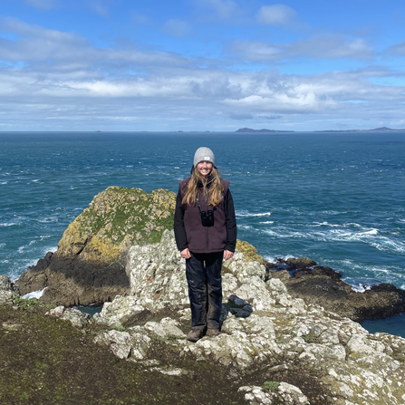 Ella, Skomer volunteer