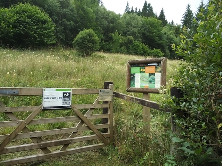 Cae Pwll y Bo Nature Reserve Signage