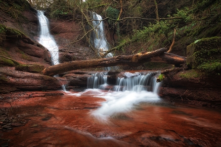 A waterfall. 