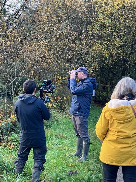 Duncan Ludlow filming with ITV Coast and Country