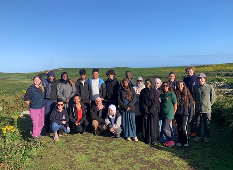 Black2Nature group picture on Skomer Island